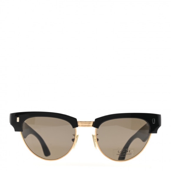 Celine Classic Cat Eye Black Sunglasses with Case CL40059U - Picture 1 of 7